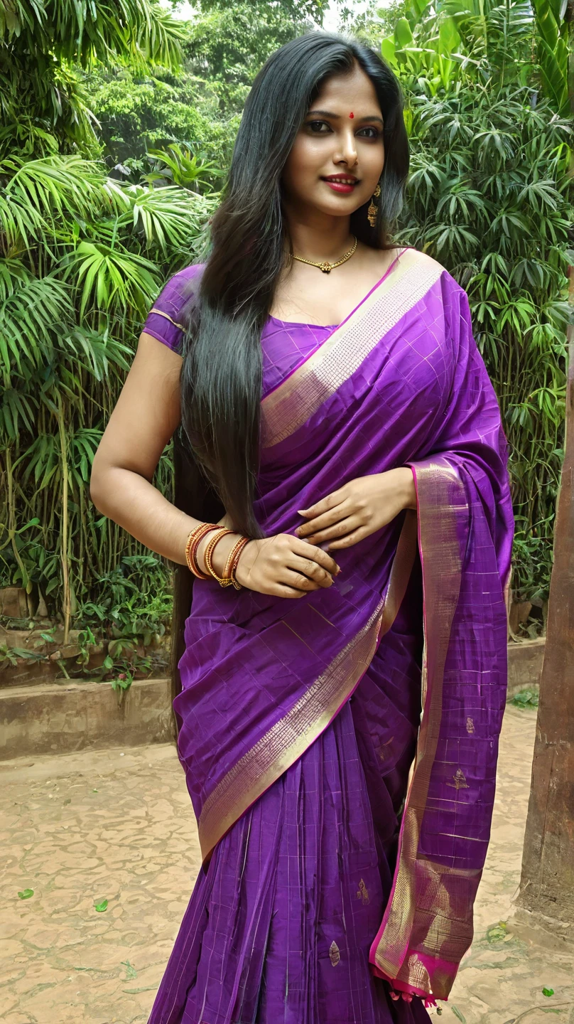 Indian longhair saree thick loose hair thickhair thick longhair silky hair Long Hair, High Resolution, Very Long Hair, High Resolution, Best Quality, High Details, UHD, Super Detailed, Long Hair, Black Hair, Very Long Hair, Breasts, Large breasts, thick loose hair 