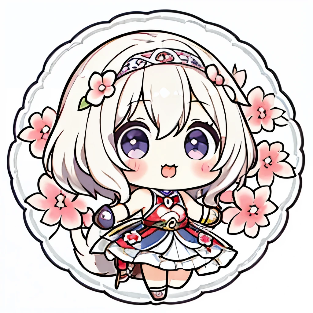 best quality,masterpiece,Chibi character,(cute:1.5), fantasy ,Dogwood,biceps,White background