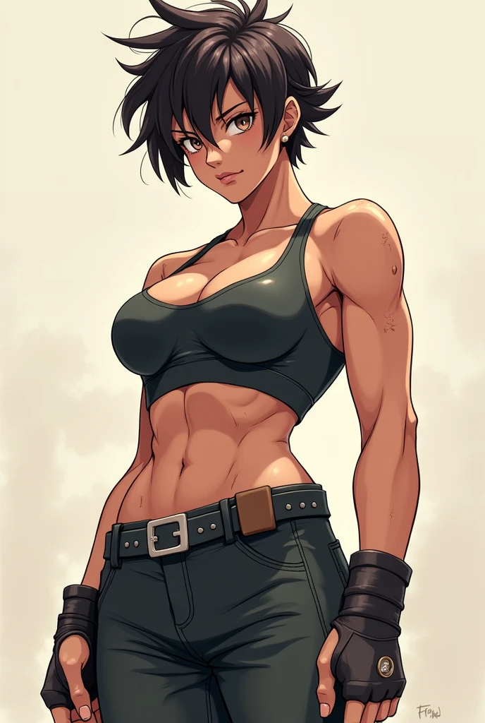 front view, best quality,  wide shot, 

1girl, darlims, futanari, pants bulge, huge bulge, shy, shy face, shy pose, gloves, headband, muscular female, belt, halterneck, bandages, tattoo, navel, thigh strap,

[by Alex Timmermans:by jaynaylor:0.25],
detailed background, detailed foreground, depth of field, ambient silhouette, backlighting,

