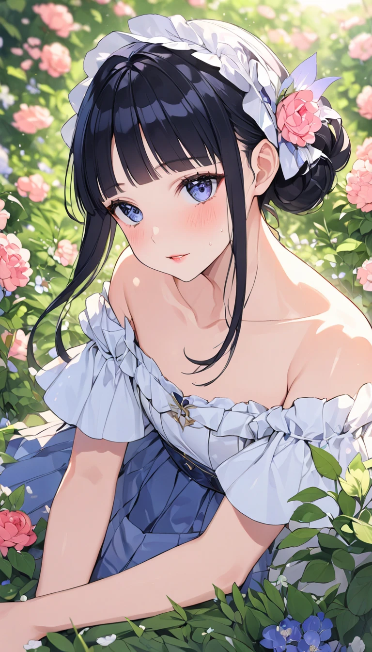 (one young girl), very cute face, wonderful face and eyes, (highly detailed eyes, highly detailed face), Fresh, very beautiful appearance, (Ultra-realistic, High resolution), (highest quality:1.4), RAW photo, (realistic, Photoreal:1.37), professional photography, (floral pattern yukata:1.5), (Open yukata), (cleavage:1.2), (bare shoulders), smile a little, (look at me), Bedroom, girl portrait,