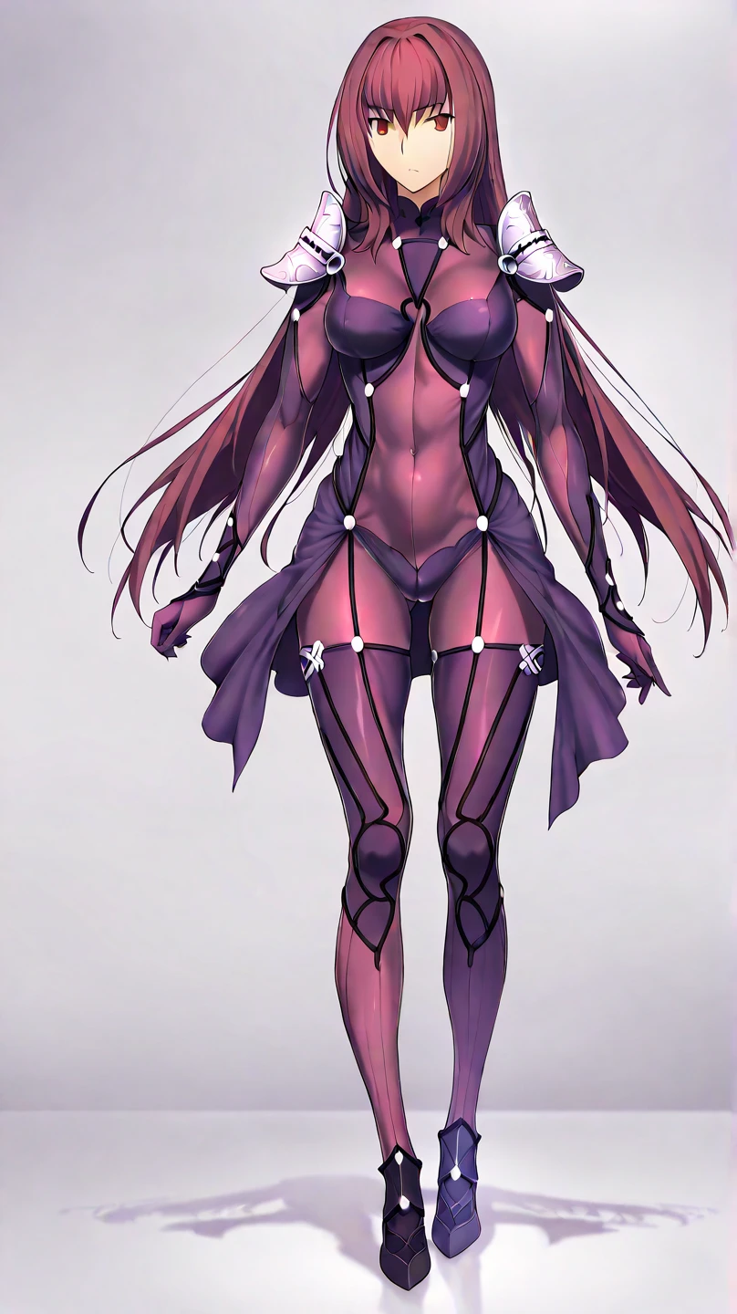 high resolution, masterpiece, necessary, detail, best quality, quality, necessary, tall details, High details, Precise, full body

 1girl, alone, linda,  Costume, ufotable style, ufotable anime

Scathach, scathach Fate Grand Order, fate,  Fate Grand Order, long hair, tight suit red, eyes