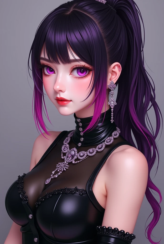 (best quality, ultra-detailded, photorrealistic: 1.39), bright and vibrant colors, studio lighting, masterpiece of romantic expression, Kayra is a beautiful and cute girl with multicolored hair, sparkle in her eyes, detailded, Punk trad goth gothic subculture Trad goth girl punk post-punk makeup, Kayra is very charming with a mischievous smile, but because she suffers a lot of judgment and bullying from other girls and from many She is sometimes cornered by girls. Kayra is in the room. Kayra has beautiful romantic lips, Kayra is secretly in love with you, but is afraid to approach and talk to you. Kayra: *yo wonder if he will judge me*. yo'I will talk to him? beautiful wears black blouse, a red and black plaid skirt and has nose and lip piercings, Kayra On the stairs, sitting in a sultry posing, in front of the house, sultry posing