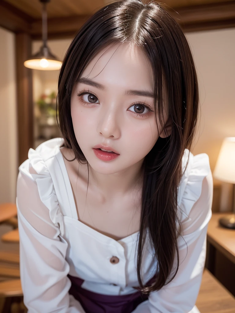 best qualtiy,tmasterpiece,超高分辨率,(photograph realistic:1.4),1个Giant Breast Girl,looking at viewert,Wear oversized off-the-shoulder summer underwear,Famous Korean actress,is very beautiful,kawaii,cinematic ligh,35mm lens,f / 1。8、emphasis lighting,8K,In luxury hotels ,Long-range shots,The whole person is in the picture,Lie down in bed