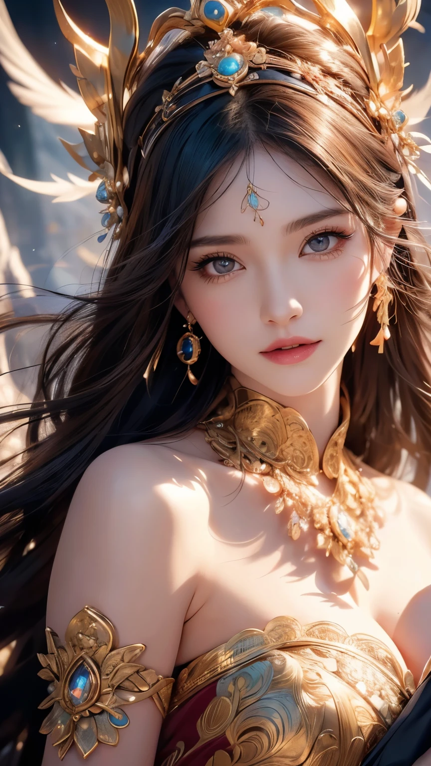 tmasterpiece,Highest image quality,Beautiful bust of a humble slave girl,Clear eyes,Decorated with metal collars and fur garments,Barefoot,Ultra-detailed details,advanced,At the Pixiv Art Station,Break your own power,Luigi,Big breasts exposing cleavage,R-18G