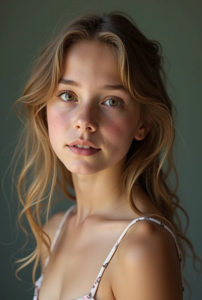 A photo-realistic image of an 22-year-old girl, blonde hair, (1 girl), (extremely detailed CG Unity 8k wallpaper background), photo of the most beautiful works of art in the world, professionally majestic (photography by Steve McCurry), 8K UHD, digital SLR, soft lighting, high quality, film grain, sharp focus from Fujifilm XT3, f5.6, high detail, sharpness, spectacular, (looking at the viewer:1.2), (detailed pupils:1.3), (natural light).