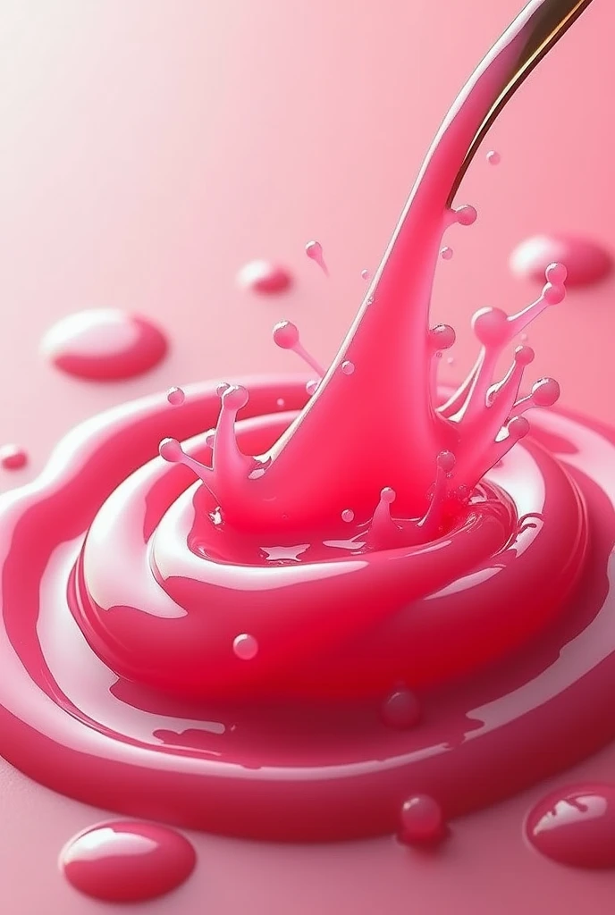 A drop of pink paint falling into water,Smudge;