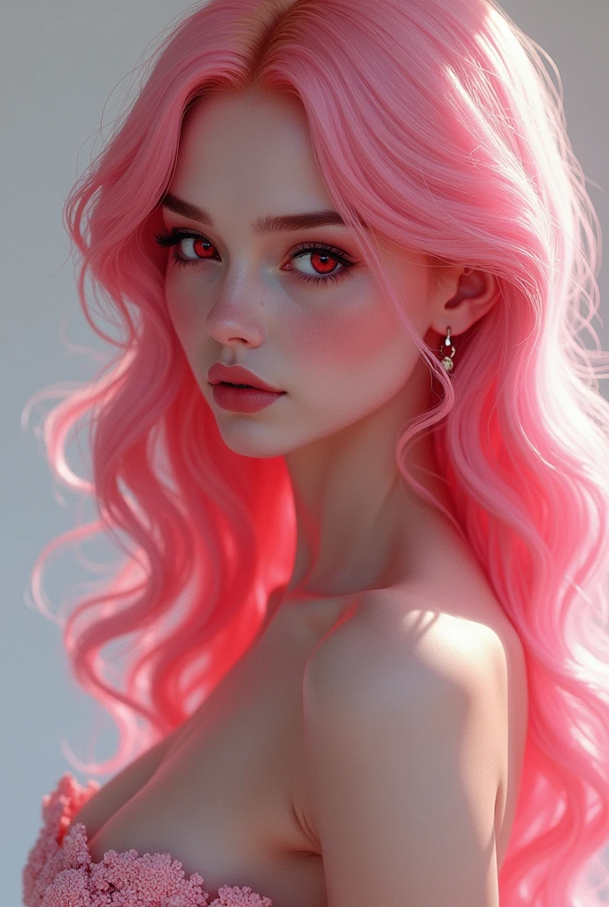 Pink hair girl
