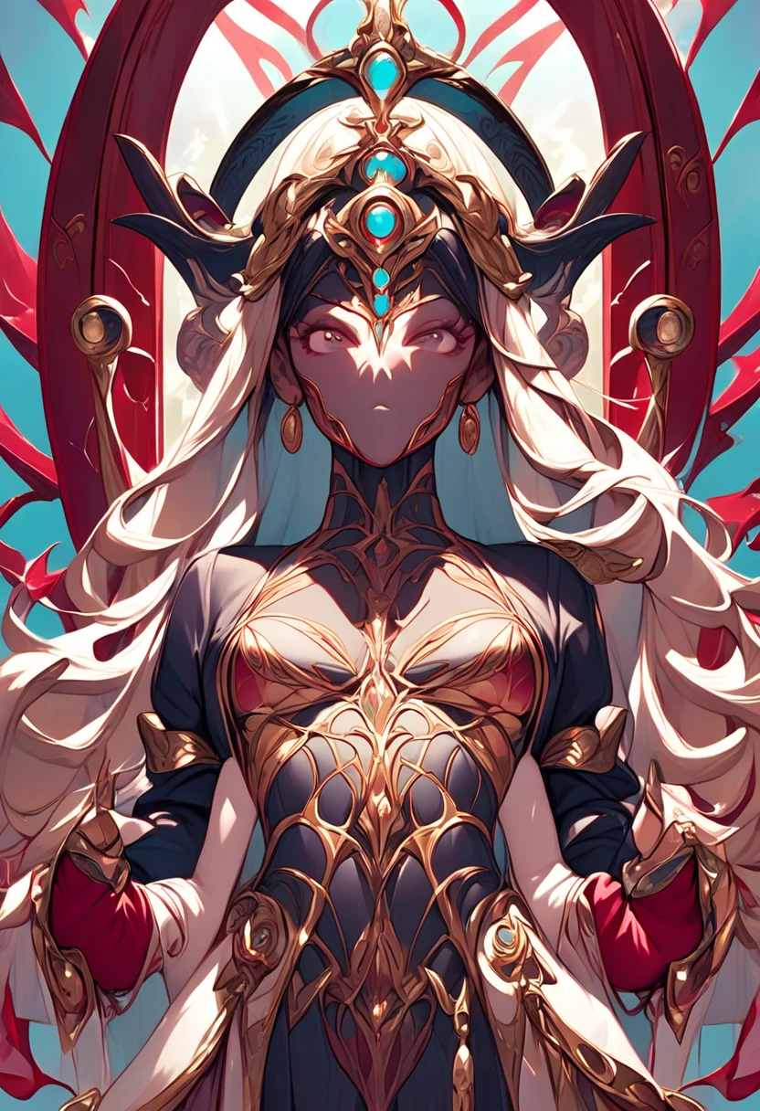Uberfit，raised hands，Horned golden-headed creature, Dragon Knight Avatar, Mysterious Anubis Valkyrie, Super detailed fantasy characters,muscular， dragon portrait, Sleipnir&#39;s photo, ghost of anubis, (Raise your hand and stroke your hair), (Covered in blood from head to toe), V-shaped eyebrows, red glowing eyes striped hair, Colored inner hair, cover hair, chiaroscuro, spark, wide angle, panoramic, author：Alphonse Mucha, Tonality, modern style, ultra high definition, masterpiece, precise, Super details, high detail, Award-winning, best quality, High resolution, high quality, ultra high definition, masterpiece, 8K