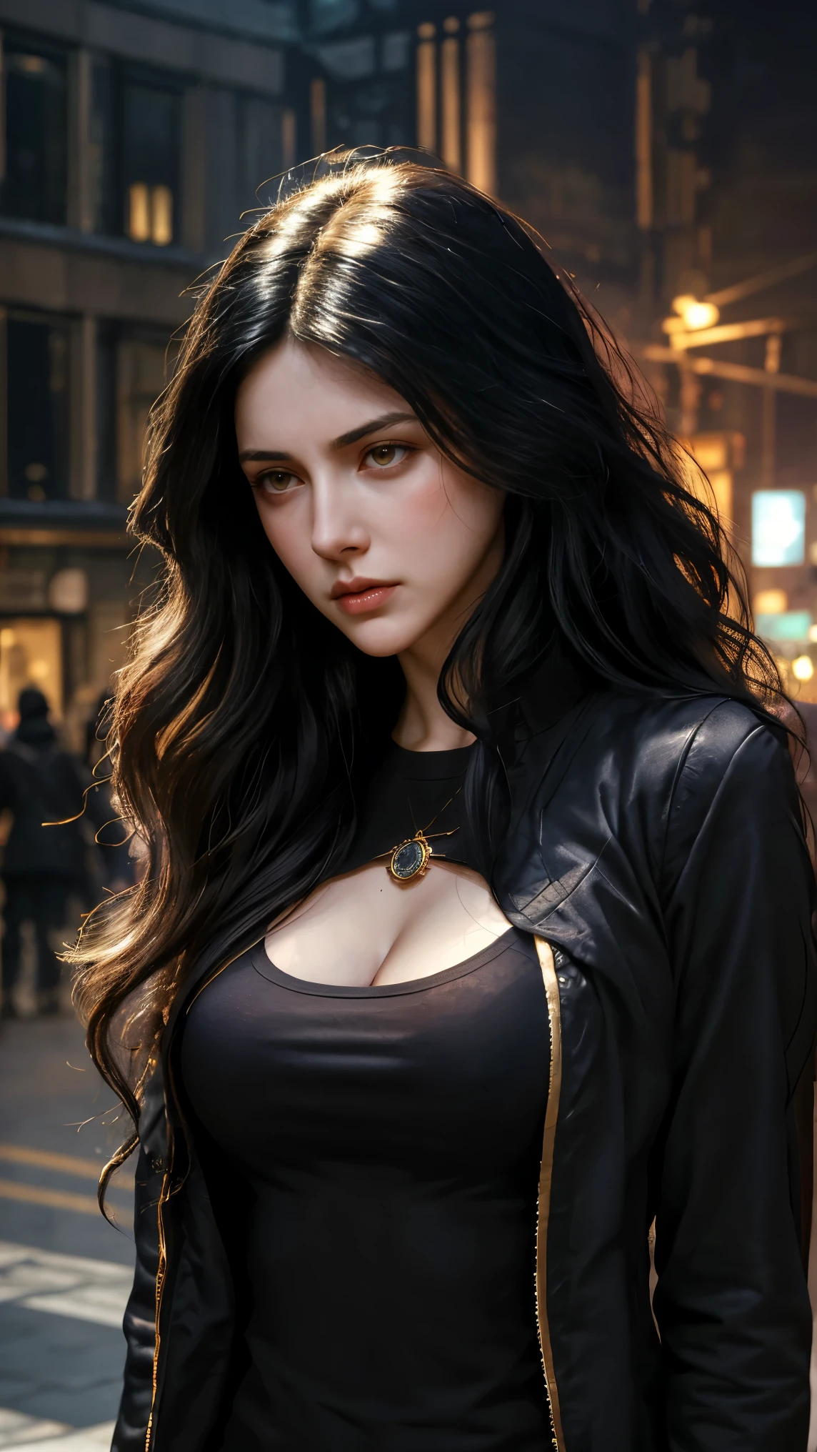 Noir painting, beautiful woman with black hair and a silky red dress, hourglass figure, symmetrical figure, medium breasts, highly detailed face, beautiful face, calming blue eyes, lush pink lips, alluring, flirting with camera, stunning digital illustration, lightning storm fantasy background, beautiful digital artwork, magenta lighting, glossy digital painting, gorgeous digital art, 4k detailed digital art, beautiful digital illustration, 4k highly detailed digital art, beautiful digital art, realistic digital art 4k, realistic digital art 4k, airbrush digital art