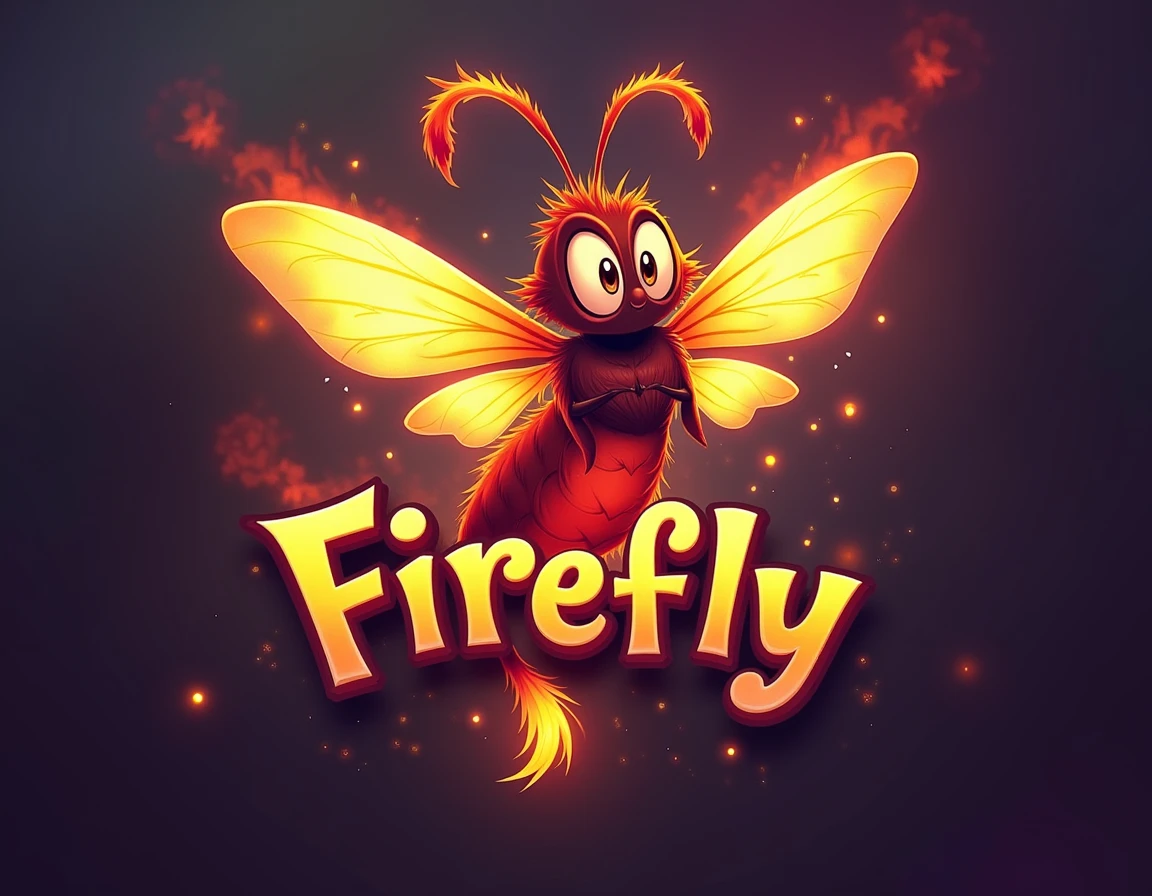 generates logo with dragon between shades of red and orange, with the name EFBY GAME all in capital letters