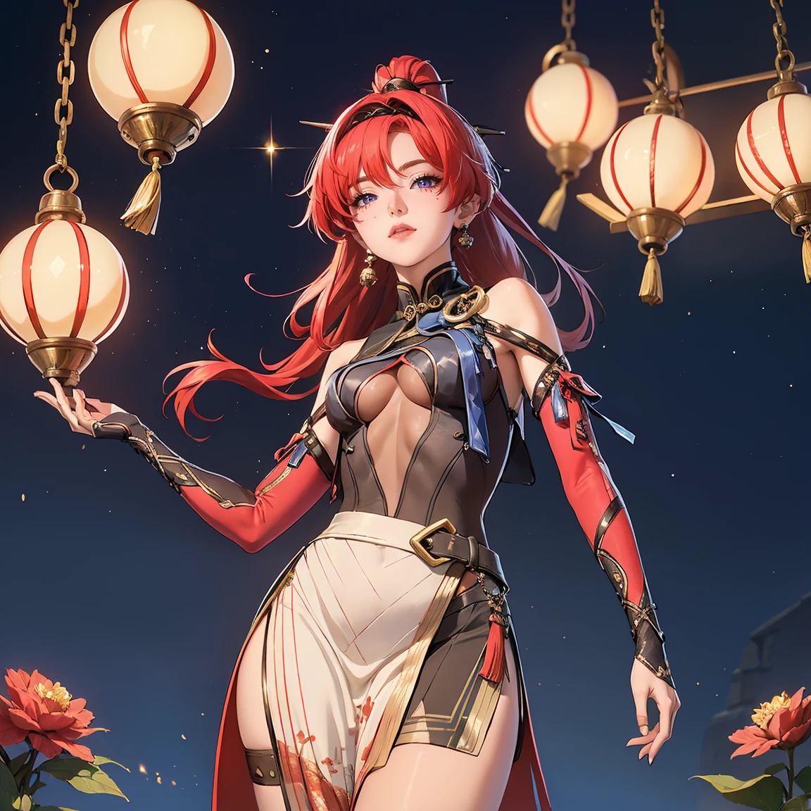 (masterpiece), (best quality:1.0), (ultra highres:1.0), realistic,
full body,1girl, slender figure,
pink hair,Long curly hair,(jewelry:1.3),White dress and red dress,
detailed illustration, detailed, detailed beautiful skin,detailed face ,
outdoor,sunny day and white cloud,
<lora:Wiemma_8400:0.8>,