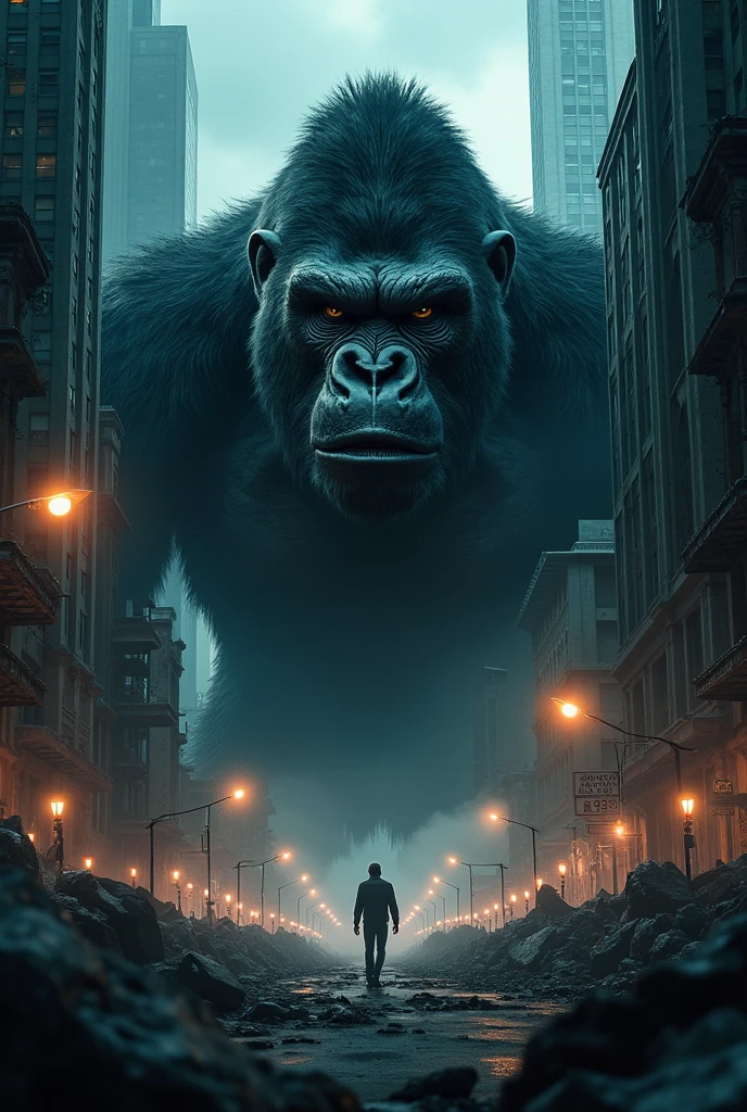 King kong mirando al cielo