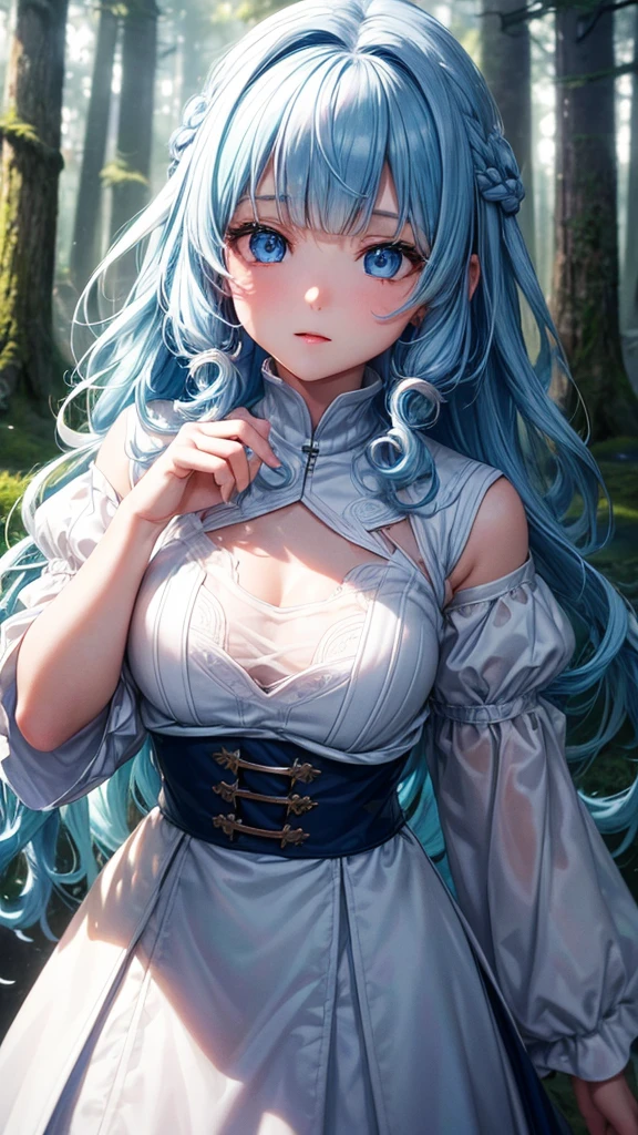(Tying her sky blue hair into a single braid),(Pink Eyes),Fair skin,whole body,alone,Lonely face,tears,(Snowy Night),A lonely girl who got dumped just before Christmas,(masterpiece, Highest quality, Very detailed), Best Shadow,Detailed Background,Beautifully detailed face,High Contrast,Best lighting, Very delicate and beautiful,Cinematic Light,Hyper Detail,8k,Dramatic Light,Exquisite detail,