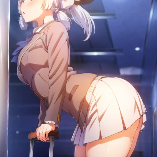 big breasts　big ass　school uniform　big penis 2人