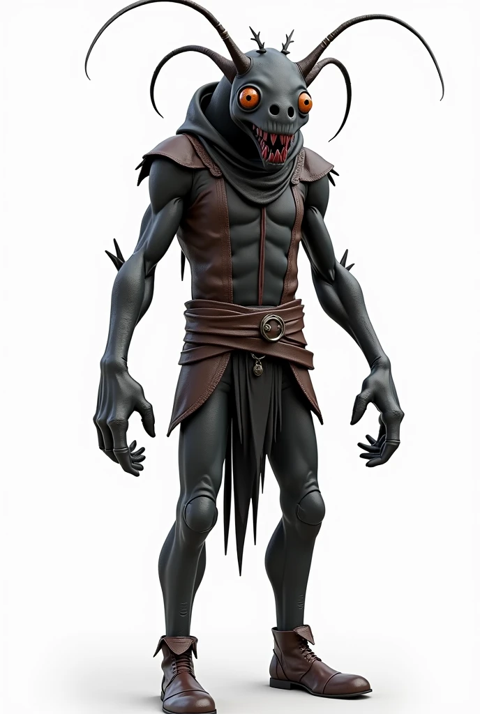 knuckles_alt, solo, open mouth, simple background, 1boy, tail, full body, male focus, teeth, grey background, collar, no humans, chain, sharp teeth, claws, spikes, removed jaw, teeth for eyes, lock on chest,