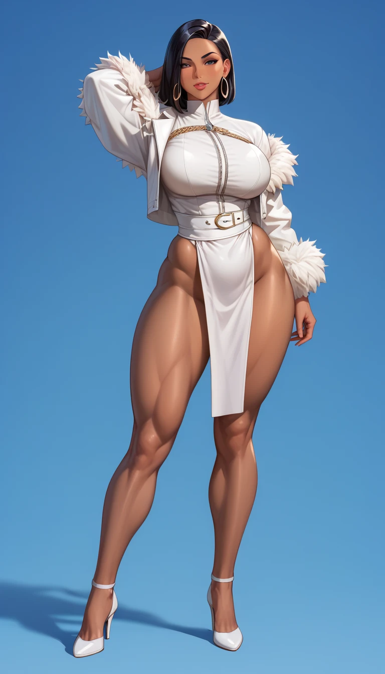 (masterpiece, high resolution, photo-realistic:1.3), Ghislaine from Mushoku Tensei, enhanced physique, increased muscle mass and strength, (goddess-like figure:1.2), well-defined muscles throughout her body, (ample bosom, toned legs, and rounded buttocks:1.1), radiant and empowering presence, confidence exuding from her expression, (revealing attire:1.2), barely covering her form, showcasing her sculpted physique, mesmerizing aura, divine glow, (captivating green eyes:1.2), flowing hair, regal adornments, mythical backdrop, ethereal clouds, sacred symbols, heavenly atmosphere, captivating lighting, intense energy, dynamic pose, goddess of strength and beauty, commanding attention with her imposing and alluring presence. With the use of depth of field (DOF), super-resolution, and high megapixel rendering, every element comes to life with cinematic lightning and anti-aliasing techniques like FKAA, TXAA, and RTX. The addition of SSAO (Screen Space Ambient Occlusion) and various post-processing effects in both post-production and tone mapping elevate the visual quality to a whole new level. With the use of depth of field (DOF), super-resolution, and high megapixel rendering, every element comes to life with cinematic lightning and anti-aliasing techniques like FKAA, TXAA, and RTX. The addition of SSAO (Screen Space Ambient Occlusion) and various post-processing effects in both post-production and tone mapping elevate the visual quality to a whole new level.