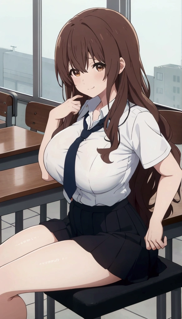 score_9, score_8_up, score_7_up, source_anime,
shoukonishimiya, shouko nishimiya, long hair, brown hair, brown eyes, girl, full body, sexy body, mature body, sexy big breasts, sexy thick legs, sexy big ass, high school school uniform, high school uniform, white thin shirt, mini school skirt, standing, looking at the viewer, front view, shirt unbuttoned , her big breasts are visible, she takes off her jacket, at school, 1 girl, in class, sitting on the desk, showing her sexy legs, standing, lifting her skirt with her hands, her sexy legs are visible, full body, sexy legs, sexy body, sexy big breasts, camera angle from the front, looking at the viewer, 1 girl, in the classroom, sitting on the chair, view from behind, hair down to her back, head turned back, looking at the viewer, skirt up, sexy big ass, black thin underwear underwear visible, mini school skirt, school shirt, big breasts, sexy body, mature sexy body, thick legs, sexy ass, skirt on waist, ass looking, smiling, thin shirt, sweaty, sexy facial expression, shy looks, 1 girl, from the viewer's perspective, sexy looks, full body, on the desk, lying down, looking forward, looking at the viewer, the viewer touches the girl's leg, mini school skirt, sexy body , mature body, thick legs, big breasts, sexy body,viewer caressing her breasts with her other hand, thin white shirt, school uniform, thick legs