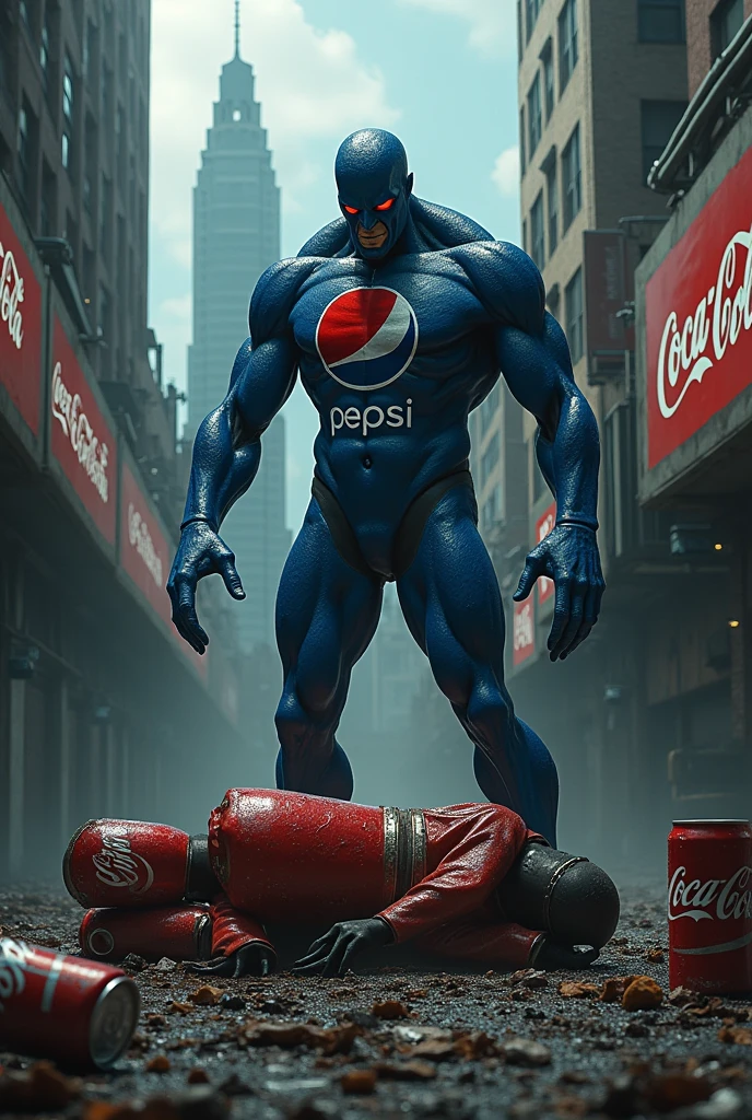 Generate a creative image for advertising a pepsi drink with a theme of thirsty for more