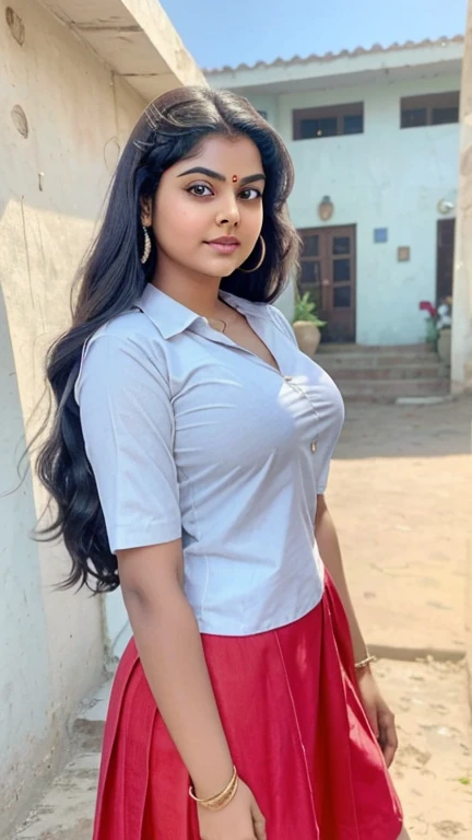 Rani is a beautiful 18 year old Indian with fair blemishless skin, thick black hair, full red lips. Her face is round with nice dimpled cheeks, at 5'5" height she is slim and curvy. (Her small breasts were round and firm, her waist ,looks a little like gracy singh,school dress,