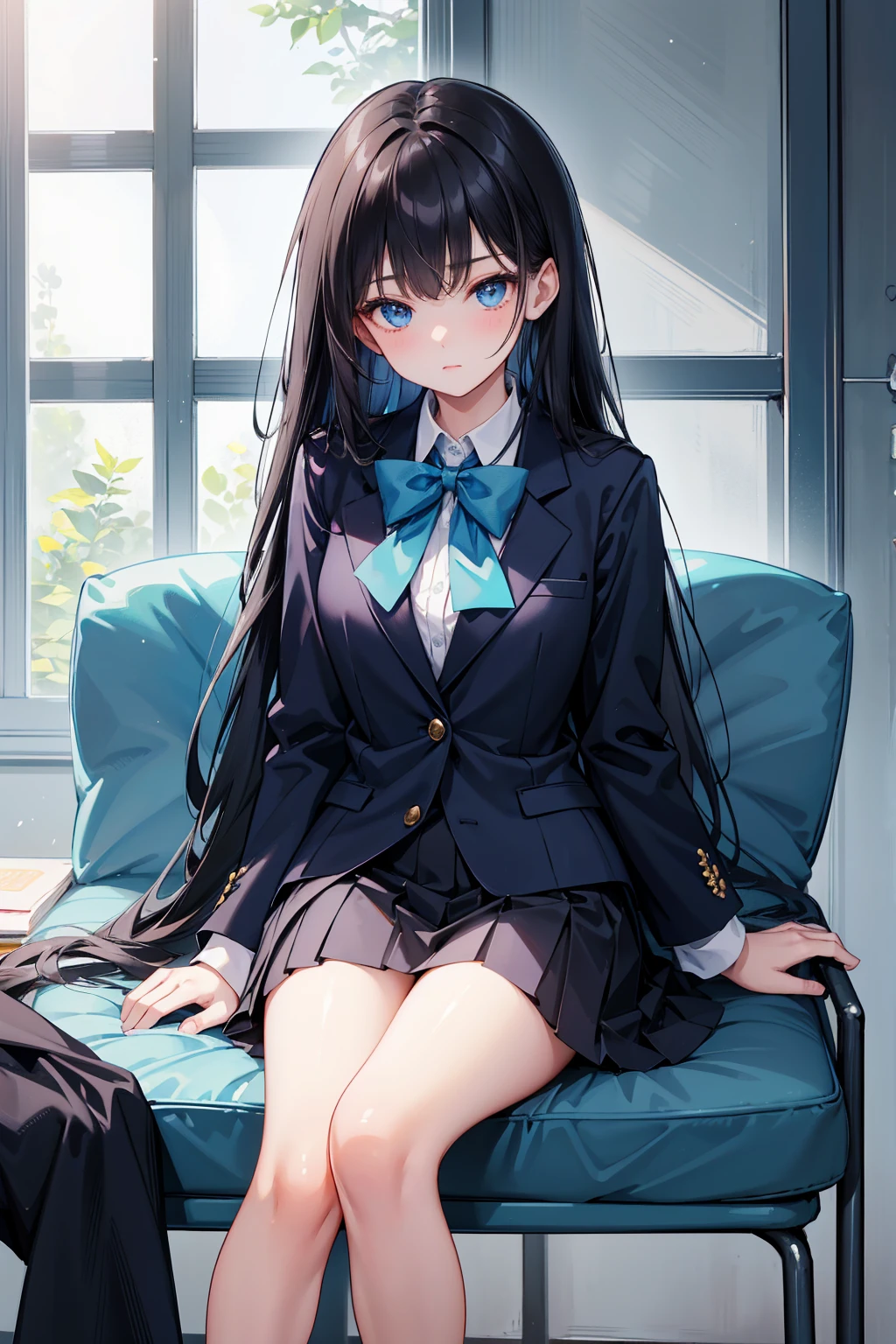 Knee-high boots suit woman