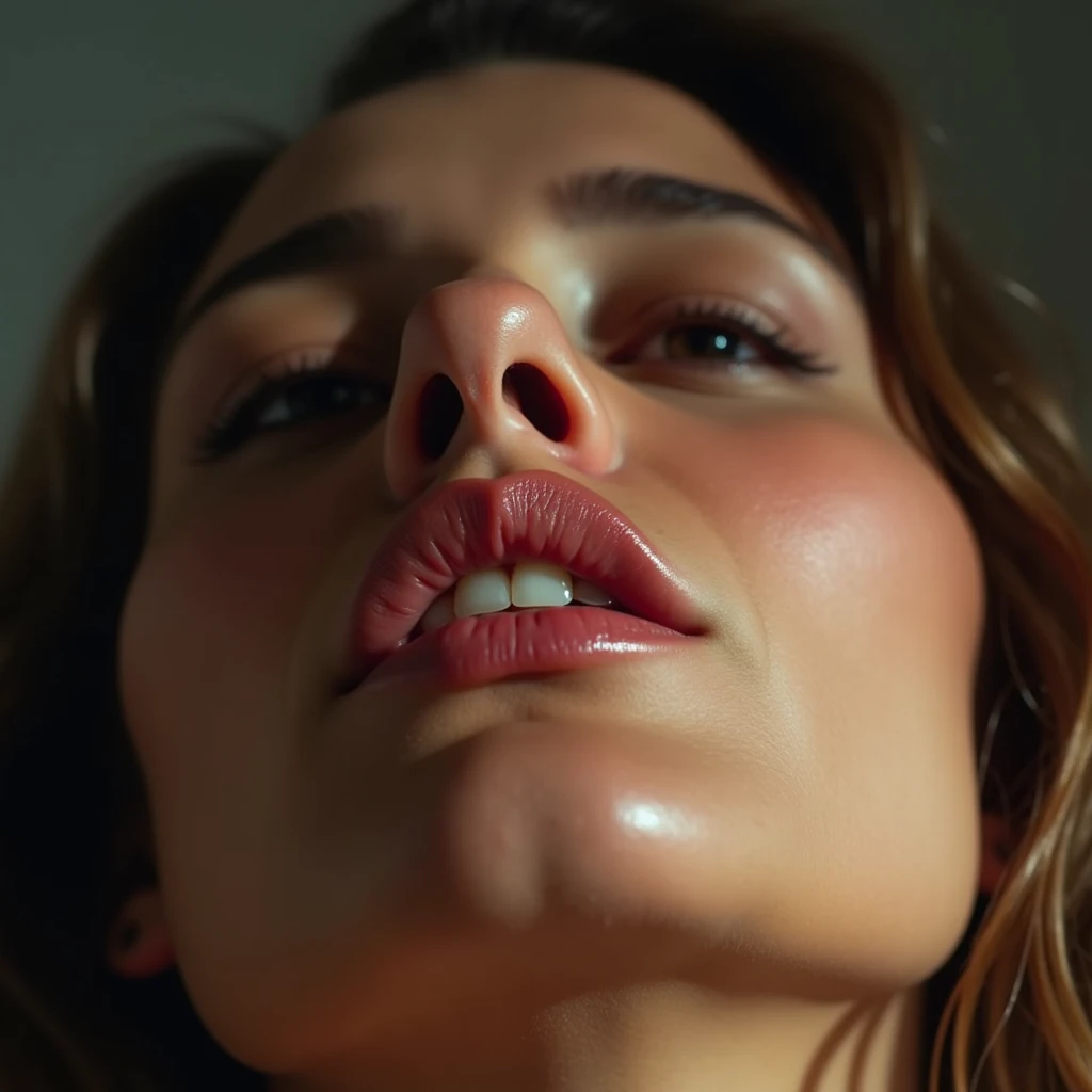 a beautiful girl licking a vagina, hyper detailed, extremely realistic, photorealistic, 8k, ultra high quality, masterpiece, intricate details, realistic skin textures, beautiful face and eyes, long eyelashes, detailed lips, delicate hands, oil painting, cinematic lighting, warm color tones, dramatic shadows, dramatic highlights