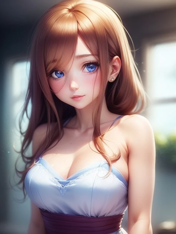 A beautiful woman with strawberry blonde hair and blue eyes (NSFW)