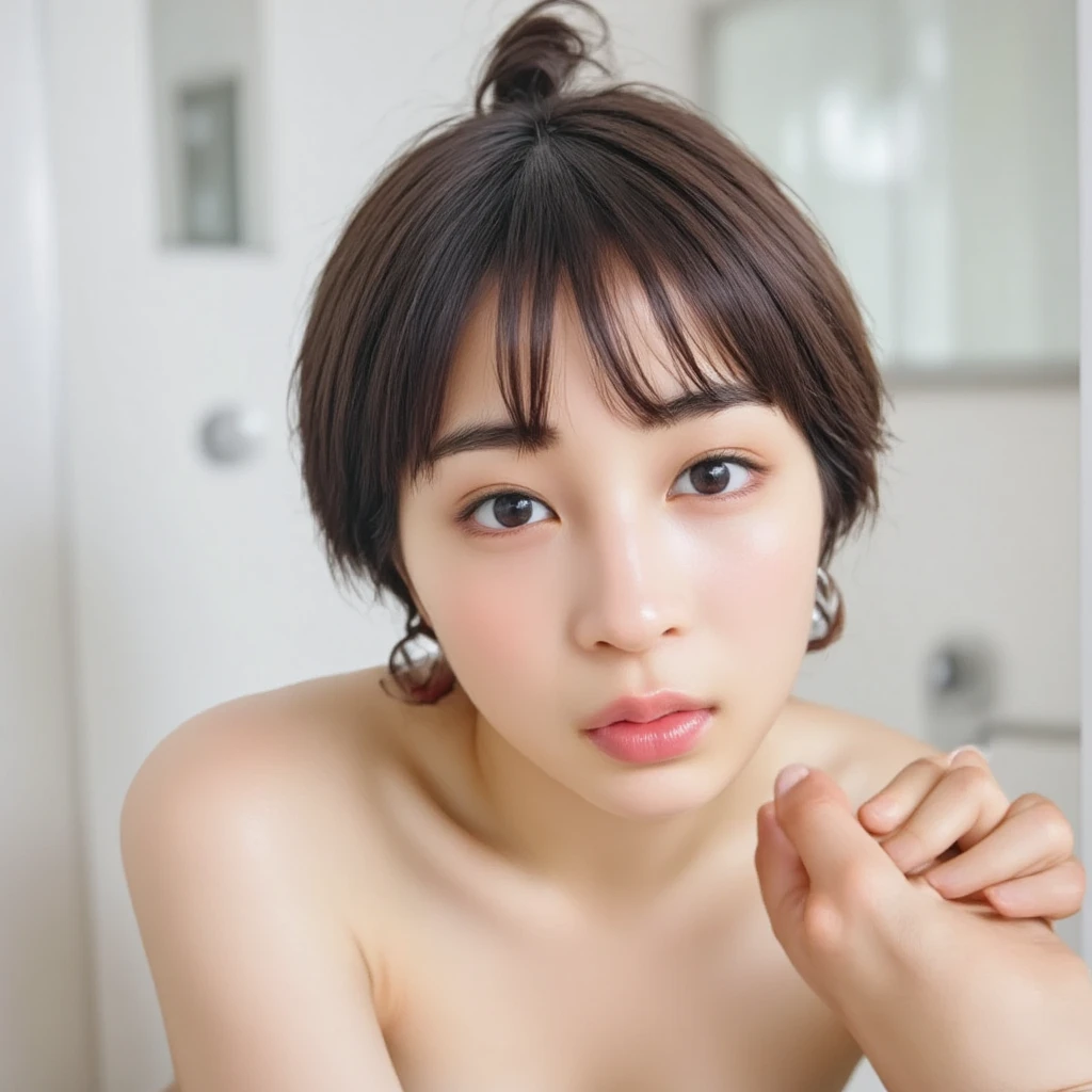 whole bodyの姿、 boobs、(Ultra-precise human anatomy ,  best quality、 RAW photo、8k、32K、masterpiece、Realistic、Photographically:1.37)、Cute Japanese women images、 Shot in natural light、whole body、 1 girl、Photo Mapping、PBR、Excellent image quality、 high definition 、1080P、( beautiful face)、(Detailed description of the face)、( Detailed description of the hand setter&#39;Muscle area)、( CG in detail)、 rich details 、( Stunning Features :1.35)、( detail eyes)、 I'm looking forward to your eyes 、Delicate clavicle、 various poses 、非常にリアルで詳細な若い女性のwhole bodyのポートレート。The skin is beautiful、  Soft light is reflected in the high part of the cheek  .、 Tiny pores and hair follicles、 You can see even the thinnest blood vessels 。The skin is smooth、natural flushing of cheeks 、Healthy glow。 The eyes are large and clear blue、Her iris has fine patterning、 Light is reflecting and shining in the eye。 There is a slight shadow under her eye 、 Her eyelashes are long and naturally curled。 her lips are soft pink 、Smooth texture with a natural glow、 Slightly reflects light。 焦点は完全に顔とwhole bodyに当たっている。Realistic shadows and textures、 picture-like depiction、big and beautiful breasts、Wash your body in the shower 、 shower room 、Bathroom、  bath、全naked 、No clothes、naked、 wet skin 、Big Breasts、water、))、smile、  lots of eyelashes 、 Add sparkle to your eyelids、  and a skeletal correct  、