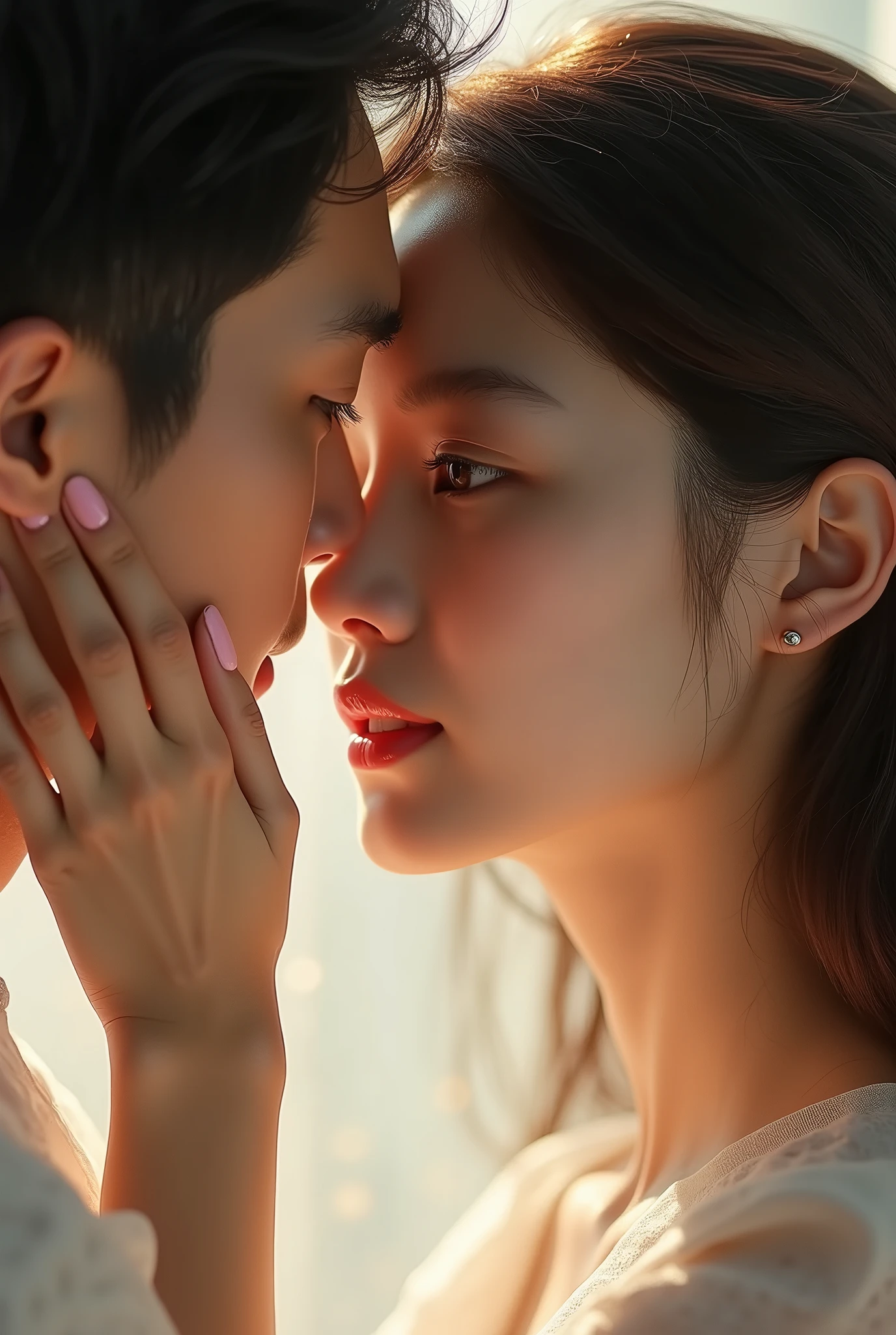 korean guy kiss with korean girl