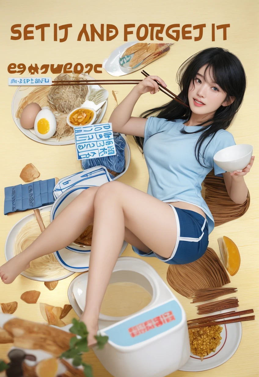 ((masterpiece)),(((highest quality))),((Reference Sheet, Character Design, in front, looking at the viewer , girl with glasses, ~ ~ in front posing, Mr..々Hairstyle, Mr..々Performance, Facial Expressions)), 30-year-old girl nude sitting on the floor eating popsicle, Cute type, (curvy:1.4), (normal ass:1.4), Realistic buttocks, Big Breasts, huge tits , thick thighs, Long legs, It's not a big deal, ((High quality fabric, nude, no panties, bra, )), ((sitting on the floor eating popsicle :1.0) eating popsicle