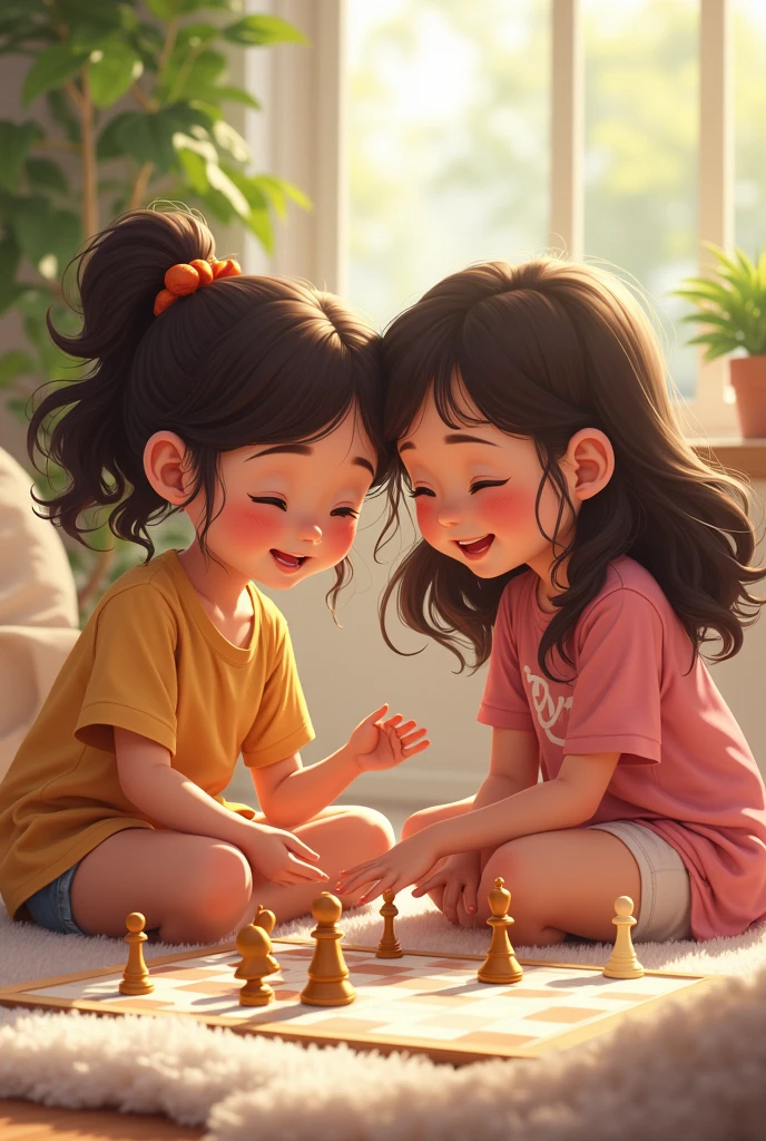 CHILDREN PLAYING PAYANA sitting on the floor , playing with 5 pebbles
