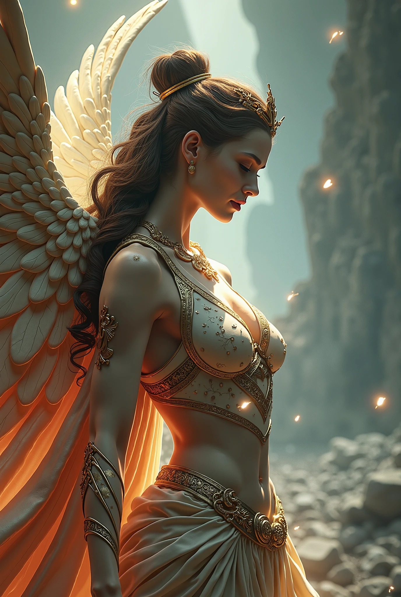 DonMWr41thXL Ethereal Seance and Divination Room, Plastic Lumber,Gneiss, Oil Lamps, Solar Garden Lights, scifi, tech, <lora:DonMWr41thXL-000013:0.5>