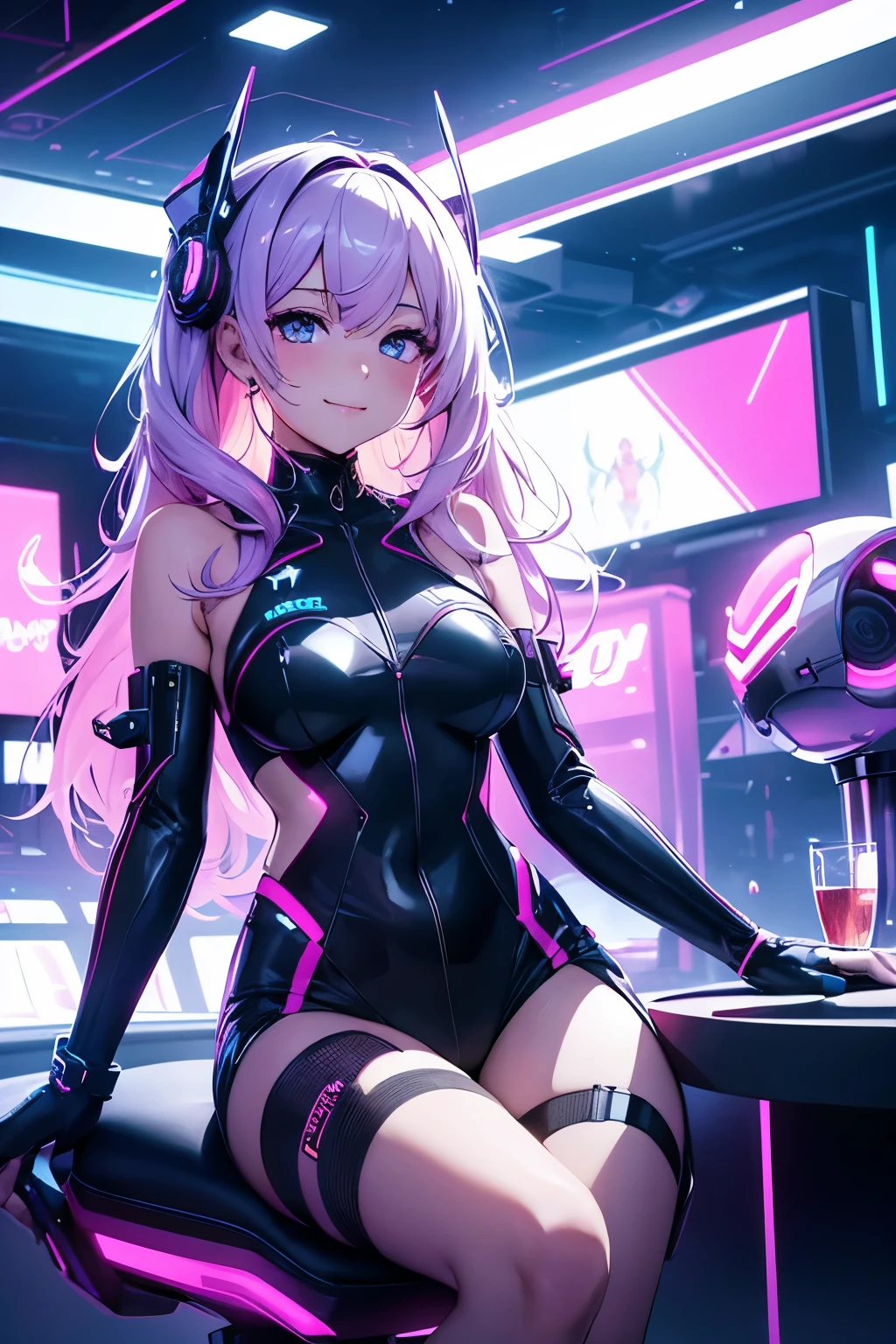 araffe with purple hair and a purple bra top posing for a picture, cyberpunk 2 0 y. o model girl, female cyberpunk anime girl, dreamy cyberpunk girl, cyberpunk anime girl, hyper-realistic cyberpunk style, cyberpunk beautiful girl, cyberpunk art ultrarealistic 8k, cyberpunk vibe, muted cyberpunk style, cyberpunk vibes, in cyberpunk style, cyberpunk style color