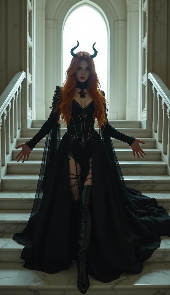 spooky gothic architecture, empty gothic city, BREAK, <lora:huang_4dim:1>, 1girl,black dress,cleavage,wings, BREAK, cinematic composition, Unreal Engine 5, Hyper realism, Hyper detailed, Raytraced, Dynamic Lights and Shadows, Depth, Masterpiece, Award Winning, Intricate Detail, Design, 8k, UHD, Wide Angle Shot, BREAK, Hyper realistic, Volumetric Lighting, surreal lighting, Subsurface Scattering, Photorealistic, best quality, intricate details, tonemapping, sharp focus, hyper detailed, absurdres, highres, magazine photoshoot, BREAK, (((professional photograph))), vivid Colors, <lora:detailed_hands-000002:0.7>,