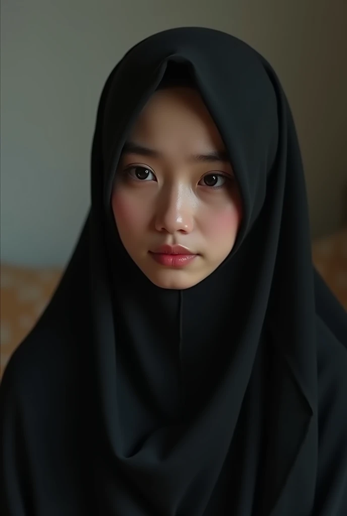 Depressed woman in hijab