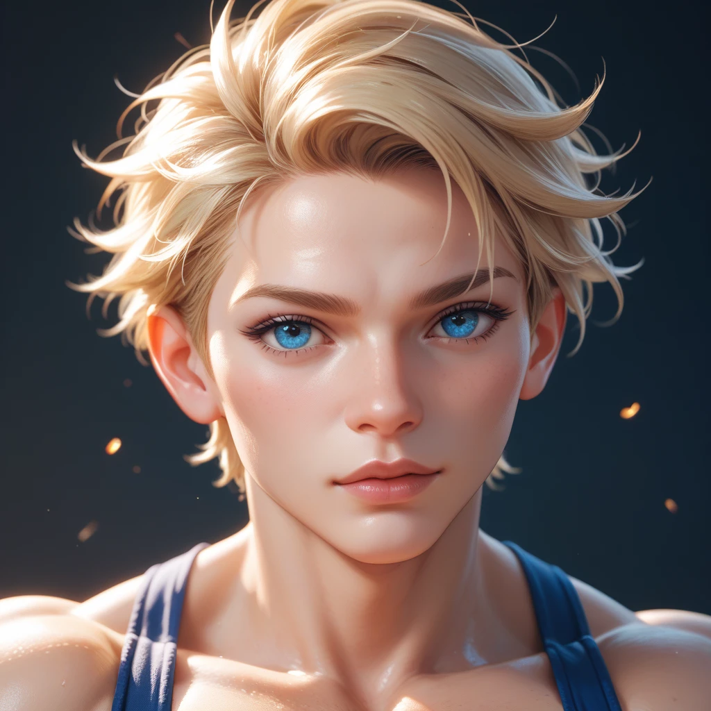 (best quality,4k,8k,highres,masterpiece:1.2),ultra-detailed,(realistic,photorealistic,photo-realistic:1.37),1 man,  perfect face, blonde, blue eyes, extremely handsome, detailed facial features, gorgeous, chiseled jawline, sharp facial structure, piercing gaze, detailed skin texture, flawless complexion, detailed hair, dramatic lighting, cinematic, dramatic atmosphere, digital art, hyper realistic, oil painting, intricate details, manly.