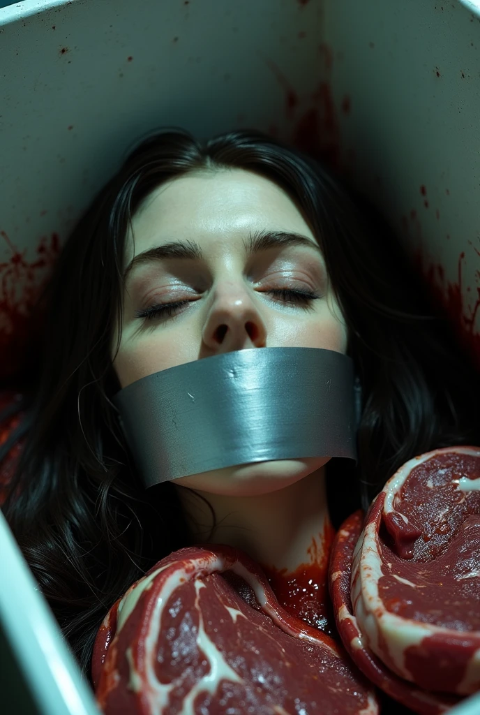 1 woman, Photo of a nun, woman dressed as a nun, religious woman, dressed as a nun, redhead ((with blood dripping down her face)), detailed skin texture, wavy hair, fangs sticking out of her mouth, bokeh background, de night, crazy smile, horror theme, manic smile, ((predatory white eyes)), ultra realistic, Tim Burton style, it's a rave inside a church, ((vampires in the background, bats flying)), ultra pale skin, (tall, thin woman, nun's robe, tunic, scapular, veil, cap, cap) The woman is submerged in a bathtub, and only her face emerges from the water, creating an epic and terrifying scene reminiscent of a horror movie. The dim lighting casts changing shadows, adding to the atmosphere of terror and horror. (Best quality: 1.3), watch from the surface of the water, as her slightly parted lips reveal a sense of anticipation. (Masterpiece: 1.3) The artwork pays meticulous attention to the details of her face, capturing the water droplets that adhere to her skin, highlighting the contrast between the humidity and her pale complexion. . (Detailed: 1.2) The close-up focuses on her face, emphasizing the strength and madness and horror etched into her features. (close-up style: 1.3) This representation captures the moment of horror in which she emerges from the water, surrounded by a terrified body stillness: 1.3),