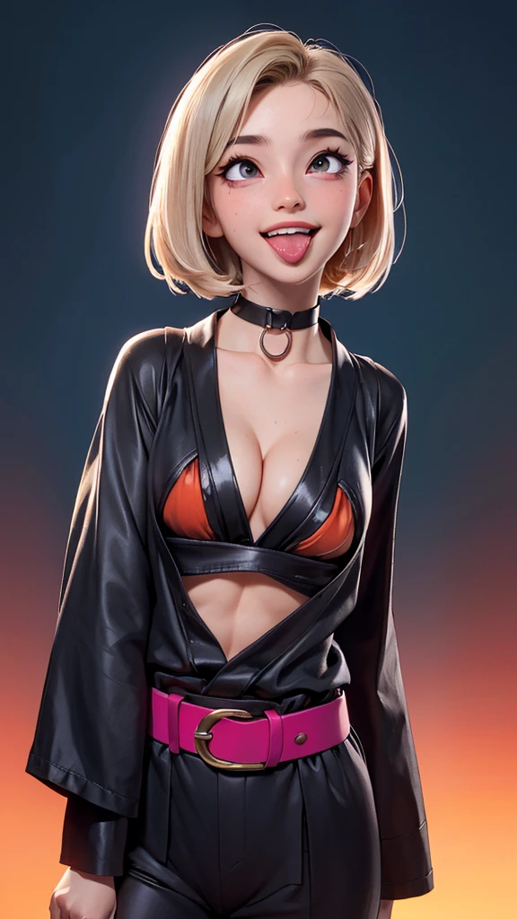 (masterpiece:1.2), ultra detailed, ultra high res, (realistic, photo realistic:1.37), high detail RAW color photo, professional photograph, extremely delicate and beautiful, Extremely detailed, finely detail, highly detailed beautiful girl, extra detailed face, extremely detailed eye, highly detailed skin, extremely detailed fingers, highly detailed nose, highly detail mouth, Perfect Anatomy, Highly detailed background, (a famous actress of Japan), gyaru, (Tanned skin:1.5), (very shortcut hair), blond hair, (flat chest:1.4), Dynamic lighting, Dynamic Angle, (bomber jacket), hot pants, (Graffiti art on the wall:1.4), (dynamic pose:1.3), (laugh:1.2), (full body:1.4), large areolae,