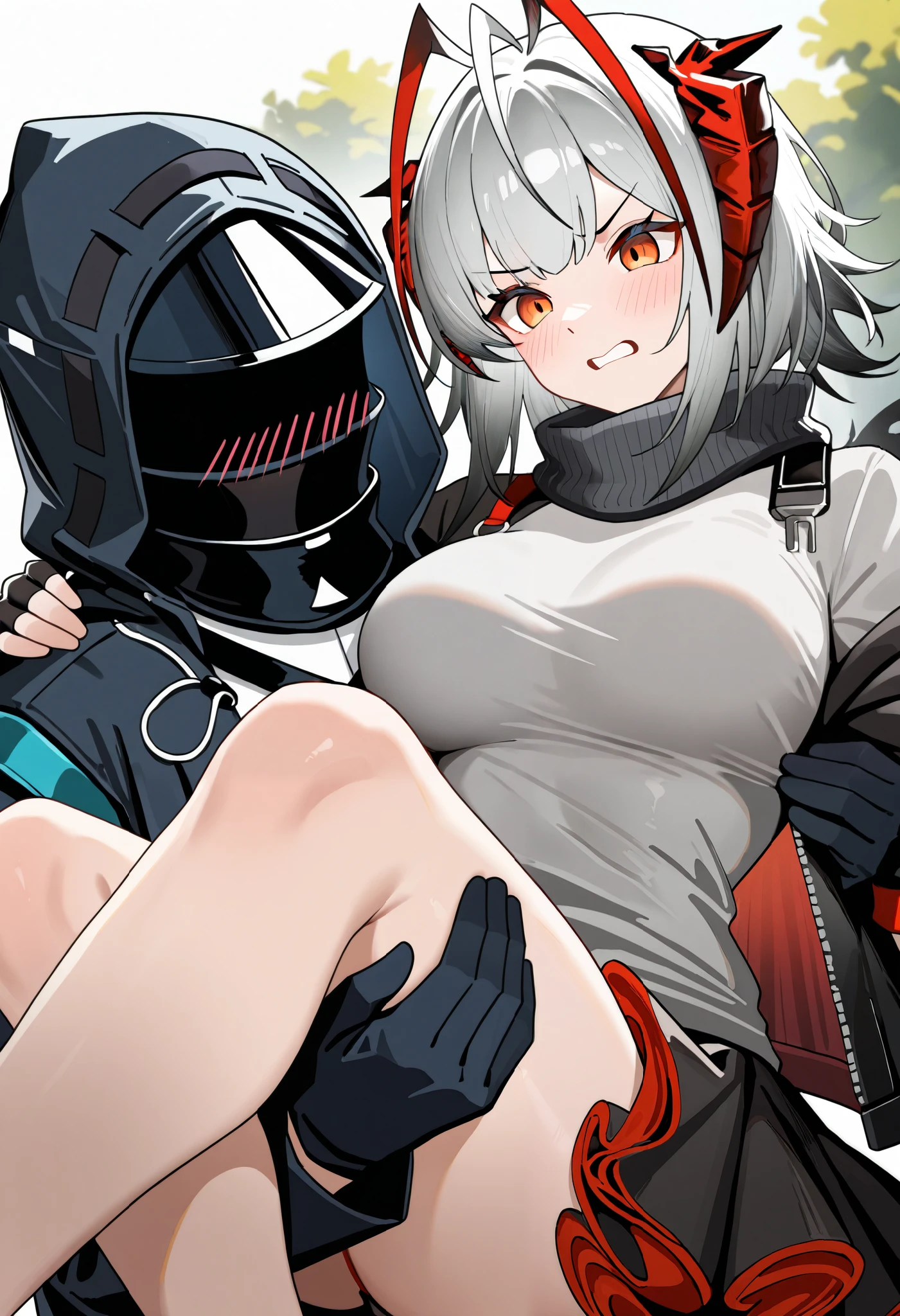 masterpiece, best quality,anime style, 1 girl,(((slender body))), (((small eyes,small breast,breast milk))),(((gym uniform))),(((((a gorilla man grabbing the girl))))),((((cum)))), (beautiful face), (((short hair))), (((straight hair))), ((((silver hair)))),detailed beautiful skin, (perfect hands, perfect anatomy)