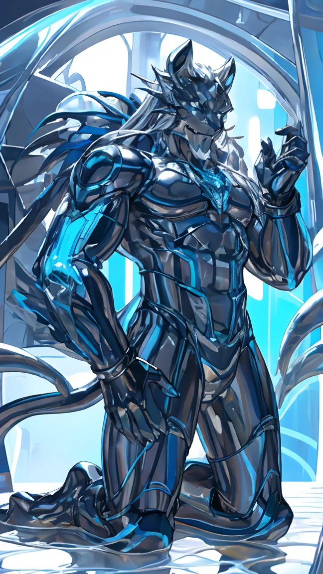 male, Synthesizer , metal silver slime body,  silver metallic sticky mucus , sticky skin ,sticky skin,Machine Tool ,Kimahri - Final Fantasy X


.Luminous body,male, network Hive. Full Body Mechanical Bodysuit . . full-body photo . Liquid Metal Mecha Cover .silver metal bodysuit, shiny metal bodysuit ,  Evil Smile . blue glowing eyes.Details Skin Digital Network ,Blue Glowing Streak . Neon Light Tattoo ,Intricate skin details, Smooth Reflective Leather . kneeling position .legs spread..liquid metal pool.liquid metal tentacle.INSECT NESTS.Big crotch bag.erect.absorption, goo skin, silver slime, enamel,unrecognizable ,Transform  ,,melt,Tentacles,gender.Drooling.. full-body photo .Excited.clear hands and feet .. silver metallic sticky mucus , sticky skin ,goo leather ,  silver smooth leather.Tentacles纏繞身體.黏糊糊Tentacles纏繞身體