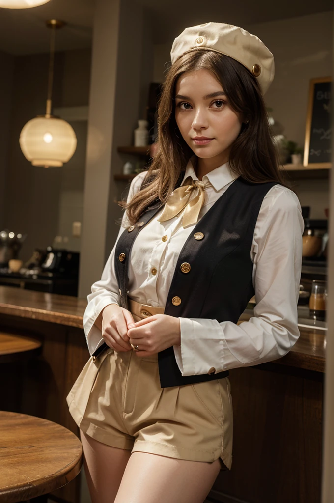 Ultra-realistic 8K CG,masterpiece,小顔のFemale Space Detective Annie、Fringed outfit、((Highly detailed background, Delicate pattern, Intricate details)),Brown fringed mini skirt、Action scenes where panties are visible、Brown vest with fringe、Western-style clothing、Ultra mini skirt、(White shorts:1.5)、,Female Space Detective Annie、Brown mini skirt with fringe、White panties、High Kick、Spread your legs wide、White pantiesがよく見える、Female Space Detective Annie、立膝で股を開いてWhite pantiesが見えている、Beautiful boobs、居合いのポーズでWhite pantiesが見える、front、Beautiful thighs、highest quality,very detailed 顔,andても美しい目 and 顔,and