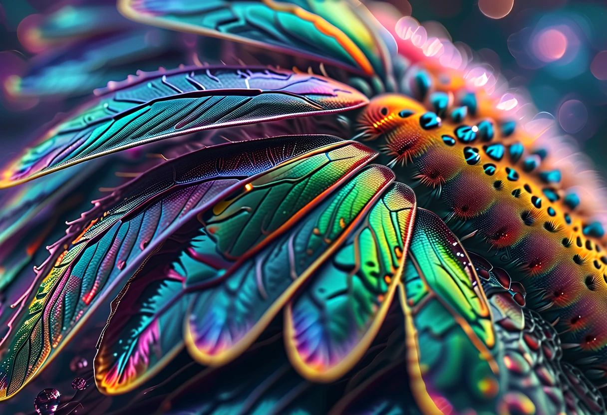 a highly detailed close-up of an insect's compound eyes, intricate patterns, ultra-realistic textures, 8k resolution, advanced lighting, photorealistic, cinematic composition, masterpiece, award-winning macro photography, extreme clarity and sharpness, crystalline structure, mesmerizing details, vibrant colors, stunning realism