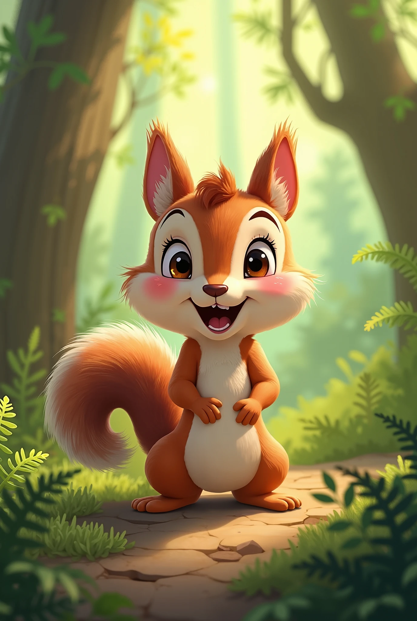 disney pixar styled squirrel
