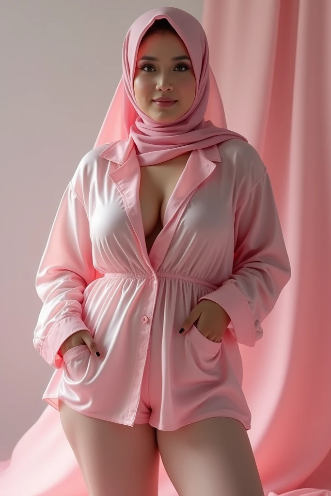 (Best quality, high resolution, masterpiece: 1.3), a beautiful malay woman in hijab, big breasts, 25 years old , slim body abs, tall , sitting on bed, cross legs , ((gigantic breast:1.3)), beautiful lady, Nikon Z 85mm, ((best quality)) ((masterpiece)), intricate detail, ((almost )), sharp focus, professional, realistic, real life, hyperreal, photorealistic, fine detail, best quality, very Detailed CG unity 8k wallpaper, perfect artwork, Full body, glowing eyes, realistic, perfect female hourglass figure, thin waist, wide buttocks, looking at viewer, extremely delicate and beautiful, best quality, beautiful detail girl, beautiful eye detail, face lighting, film lighting, perspective, revealing buttocks, perfect collarbone, realistic facial expression, (exquisite detail, makeup, (exquisite beautiful exquisite face, delicate and beautiful eyes, a face with perfect proportions, high-detailed skin,((wearing tight pastel floral malay gamis with closed hijab)), diamond necklace, ((closed clothes), ((polite clothes)), luxury hotel bedroom, dynamic pose, shy smile on the bed, 25 years old, big breasts: 1.4, wearing Floral Silk Tight Malay Gamis Pastel Close Up Tight Hijab, Full Body, Beautiful Shy Smile, Wearing High Heels, In Luxurious Bedroom