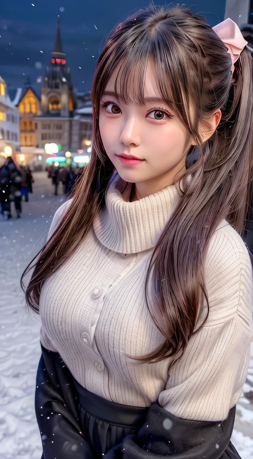 Beautiful and delicate girl, very detailed eyes and face, beautiful delicate eyes, light on face, 1 girl, long hair, ((ponytail)), solo, cute, looking at the audience, (perfect female figure), slender waist, full body, standing, school uniform, miniskirt, miniskirt, plaid skirt, belly button, short belly button, tank top, bare arms, bangs, school, classroom, hair bubbles, cringe, long eyelashes, solid round eyes, fake animal ears, light smile, ear blush, fangs, surrealism, shadow, emboss, stereogram, tachi-e, pov, atmospheric perspective, 8k, super detail, ccurate, best quality, uhd, retina, masterpiece, textured skin, high detail, normal fingers,