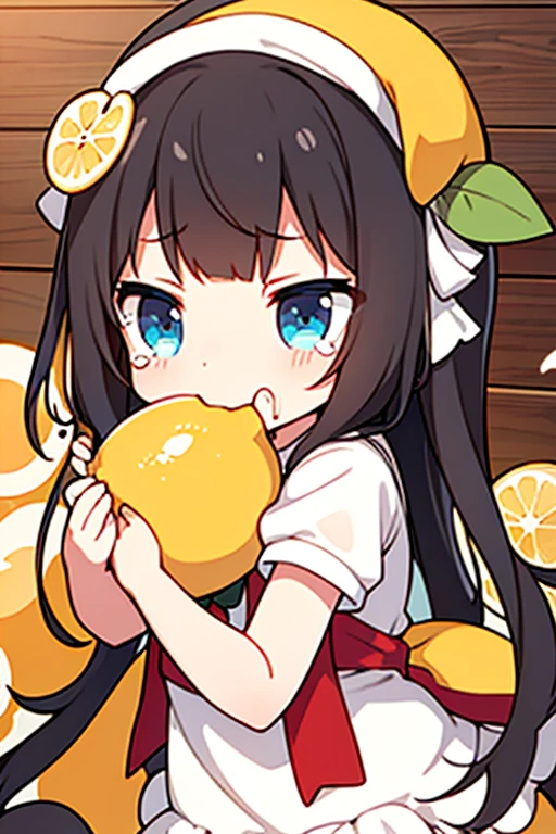 Reimu eating a banana