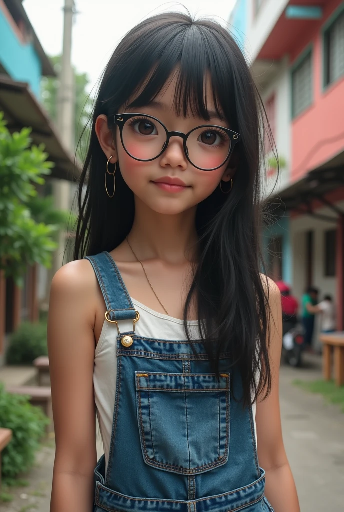 Anime cute girl beautiful background