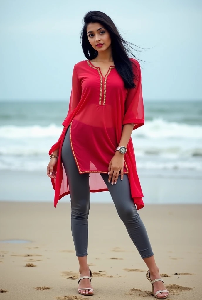 Indian dark skinned woman