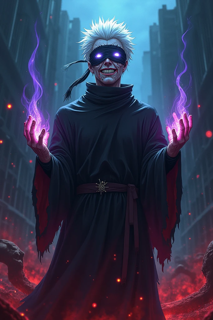 Tarot cards scattered in the air，Divination，This picture presents a mysterious and eerie scene。The protagonist in the painting is a skeleton wearing a black cloak，It sits at a table，Holding a lit candle，Smoke all around。Skull head wearing a pair of glasses，Adds a touch of intellectual temperament to the whole image。

first，From the details，The image of the skull is very detailed.，From the outline of the bones to the texture of the cape, everything is clearly visible。The candle flame flickers in the darkness，Adds a touch of warmth to the whole scene。Smoke filled the air，Makes the whole picture more hazy and mysterious。

Secondly，From the perspective of color and light and shadow processing，The image uses dark tones，Highlights the mysterious and eerie atmosphere。The flame and candle light become the focus of the picture，Contrasts with other dark tones。This contrast makes the picture more layered.，at the same time也增强了视觉效果。

at last，Judging from the atmosphere of the whole scene，This picture gives people a mysterious and weird feeling。The image of the skull and the surrounding atmosphere are full of unknown and mysterious feelings.，It makes people want to explore the secrets。at the same time，This atmosphere also brings people a tense and fearful emotional experience.。

In summary，This picture is carefully depicted、Unique color and light and shadow processing as well as the creation of a mysterious and strange atmosphere，Successfully conveys a mysterious and eerie feeling。