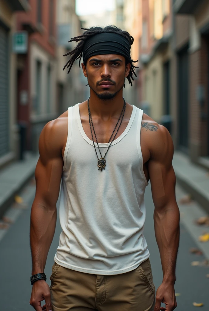 Black Power Hair Black Man in a Community 