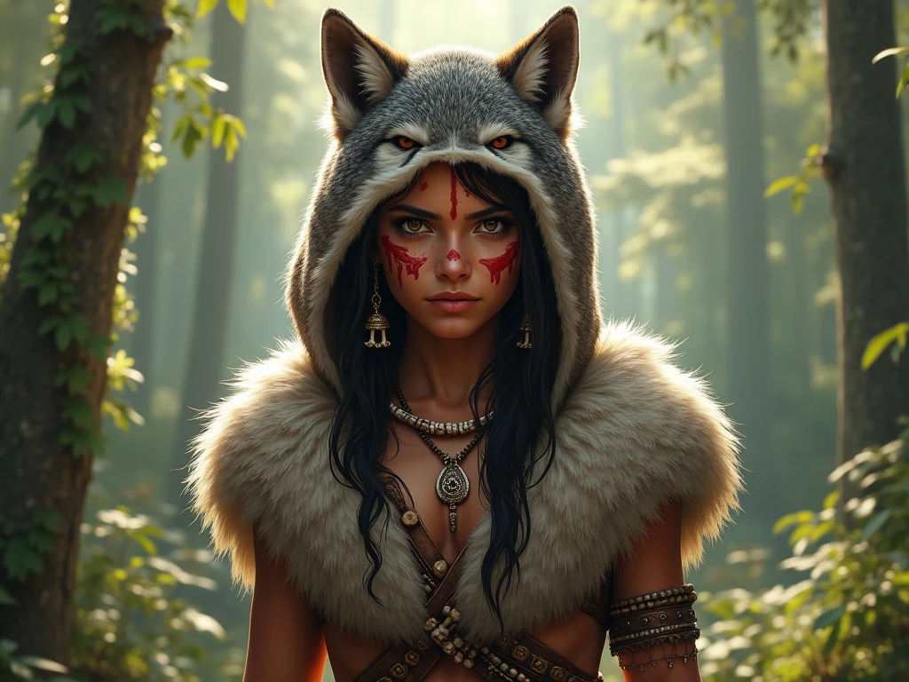 wolf link, solo, anthro, full body, uploaded on e621, by Foxovh, by Arthur Rackham, by Ruan Jia , by Blotch , by Annibale Carracci, BREAK, (detailed Johnfoxart lighting), (detailed fur), (detailed skin), [detailed ambient light], BREAK, ((sitting at forest on autumn day)), (cinematic lighting), ((detailed background)), ((looking at viewer)), (((three-quarter view))), (half body shadow), [backlighting], [crepuscular ray], [gray natural lighting], [ambient light on the belly], [realistic proportions], [sharp focus], (questionable content), (shaded), ((masterpiece)), BREAK, ((anthro))